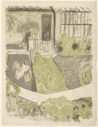 Il giardino davanti allo studio