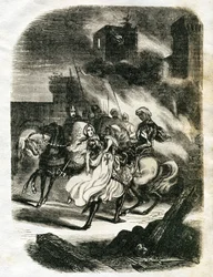 Illustrazione per Ivanhoe (acquaforte)