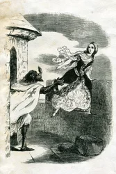 Illustrazione per Ivanhoe (acquaforte)