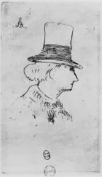 Baudelaire con cappello