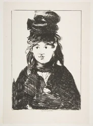 Berthe Morisot in nero, 1872-74.