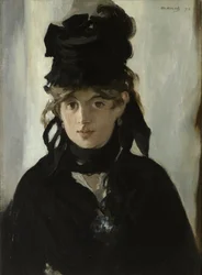 Berthe Morisot con un mazzo di violette, c. 1880