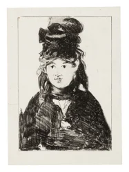 Berthe Morisot in nero