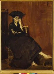 Berthe Morisot con il ventaglio