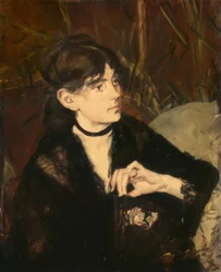 Berthe Morisot con un ventaglio