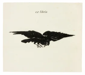 Corvo volante: ex libris, da Il Corvo (Le Corbeau)