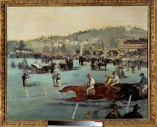 Corse di cavalli al Bois de Boulogne