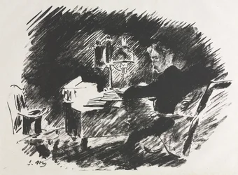 Illustrazione per Il Corvo di Edgar Allan Poe