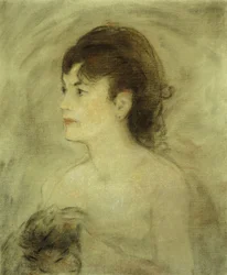 Giovane donna scollata, 1882
