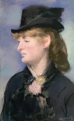 La modella della cameriera del bar alle Folies-Bergère