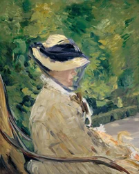 Madame Manet Suzanne Leenhoff, 1830-1906 a Bellevue, 1880