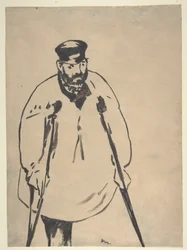 Un uomo con le stampelle, 1878