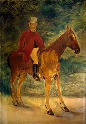 Monsieur Arnaud a cavallo, dipinto di Edouard Manet, 1875