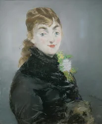 Méry Laurent con un carlino, 1882
