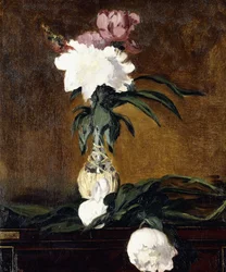 Peonie in una bottiglia