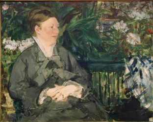Ritratto di Madame Manet nella serra