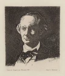 Ritratto del poeta Charles Baudelaire 1821-1867