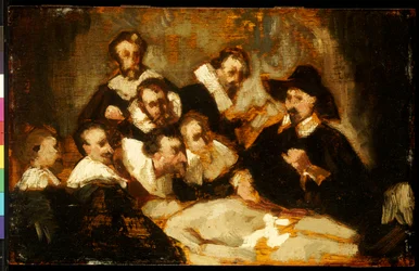 La lezione di anatomia, dopo Rembrandt, c.1856