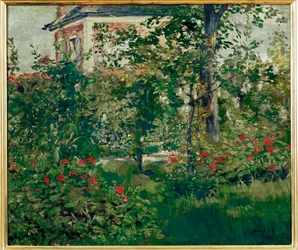 Il giardino di Bellevue (olio su tela)