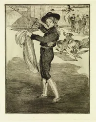 Victorine Meurent in costume da espada