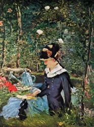 Giovane ragazza sulla soglia del giardino a Bellevue, 1880