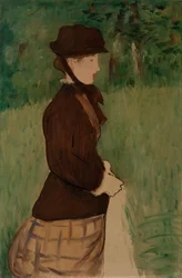 Giovane donna in un giardino, 1879