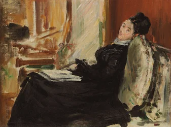 Giovane donna con libro, c.1875