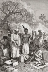 Abdullah Souzi, Jacob Wainright e James Chouma, i tre servitori del Dr. David Livingstone, che fanno l