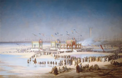 Cerimonia di inaugurazione del Canale di Suez a Port-Said, 17 novembre 1869