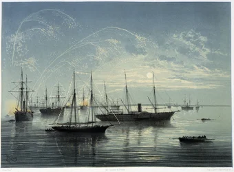 Inaugurazione del Canale di Suez di G. Nicole. 1869