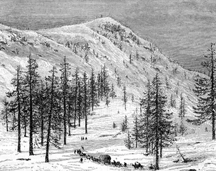 Le montagne della Sierra Nevada, USA, XIX secolo