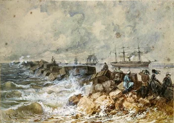 Il Canale di Suez, da un album di souvenir commemorativo del Viaggio dell