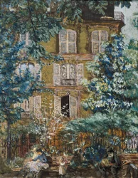 Facciata della casa sulla piazza
