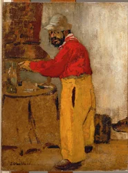 Henri de Toulouse-Lautrec, a Villeneuve sur Yonne, chez les Natansons (olio su tela)
