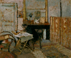 K.X. Roussel in lettura, 1904 circa (olio su cartone)