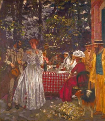 La terrazza a Vasouy, il pranzo