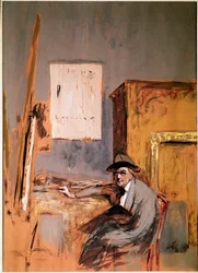 Ritratto del pittore Jean Louis Forain nel suo studio