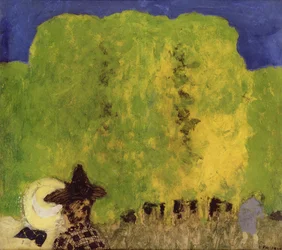 Due donne in un paesaggio, 1895