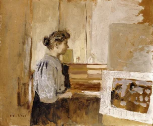 Donna in uno studio, c.1915