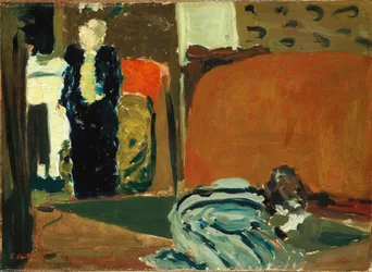Donna che guarda sotto il letto, circa 1895
