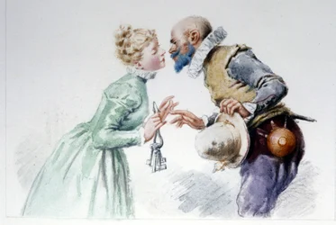 Barbablù e le sue sette mogli (illustrazione di Edouard de Beaumont)