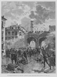 Le Cinque Giornate di Milano, Assalto agli Archi di Porta Nuova