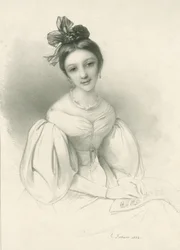 Ritratto di Clara Wieck-Schumann 1819-1896, 1832