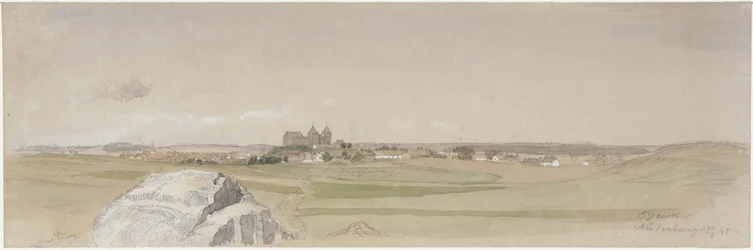 Veduta di Neidenburg e dei suoi dintorni