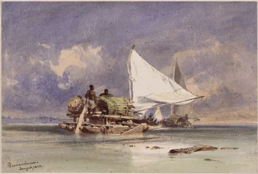 Jangadas sul mare presso Pernambuco (Recife)