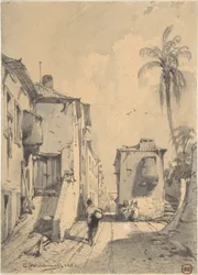 Scena di strada orientale