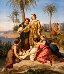 La scoperta di Mosè, 1845 circa (olio su tela)