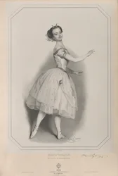 Ritratto della ballerina Marie Taglioni 1804-1884 come Satanella