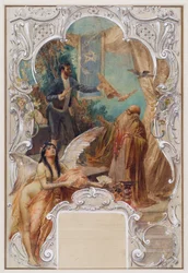 Giocoliere (bozzetto per un murale al Varieté Ronacher, Vienna)