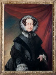 Ritratto di Artemisia Negrone Brignole-Sale (Brignole Sale), madre della duchessa di Galliera Maria Brignole Sale de Ferrari. Dipinto di Eduard von Heuss (1808-1880), Genova, Musei di Strada Nuova
